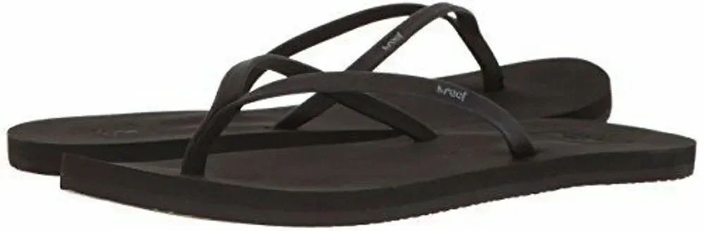 New Woman Reef Bliss Nights Flip Flop Sandal Water-Friendly RF0A2U1J Black Sz 10